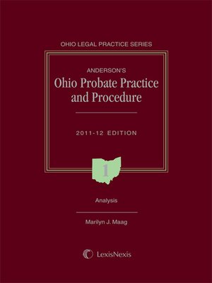 cover image of Anderson's Ohio Probate Practice And Procedure